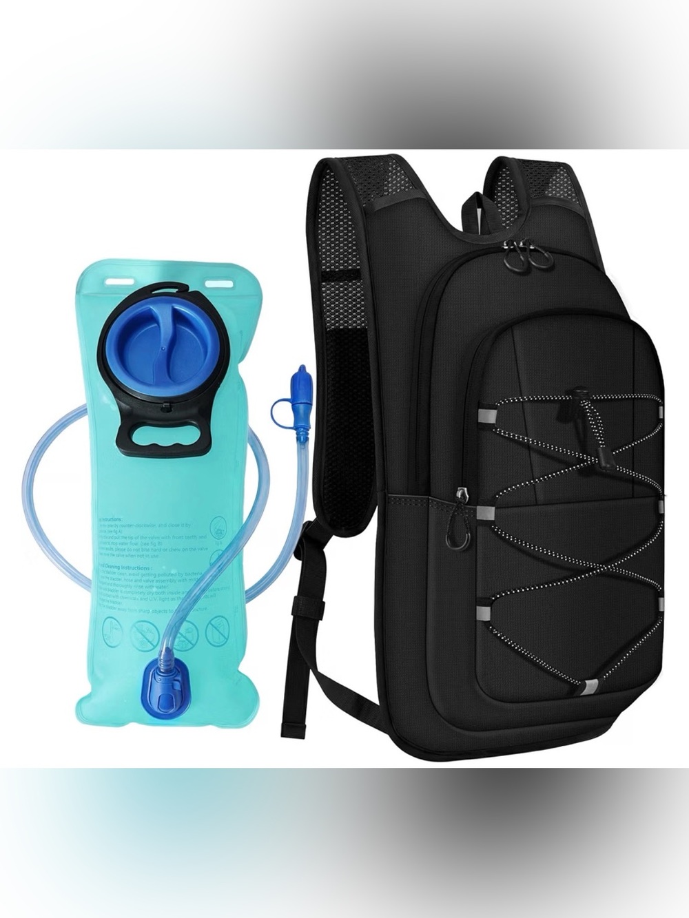 (NEW) Hydration Backpack Black hydration pack / hiking / 10L / Large bag outdoor